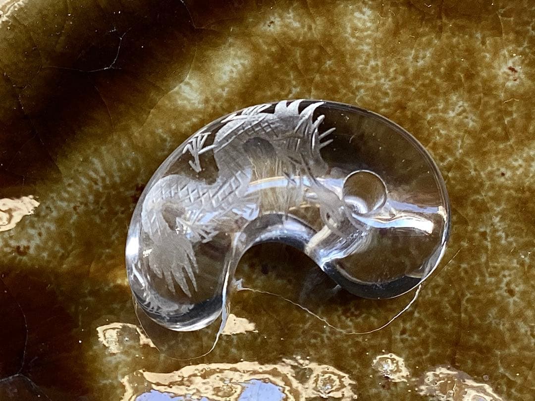 ✳作家物*極の勾玉コレクション 秀峰作*乙女水晶【雲龍】　御守りソーティング付