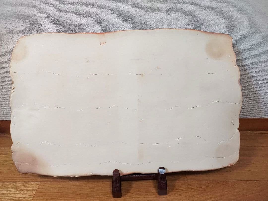 萩焼　陶板（置物） 木箱付き