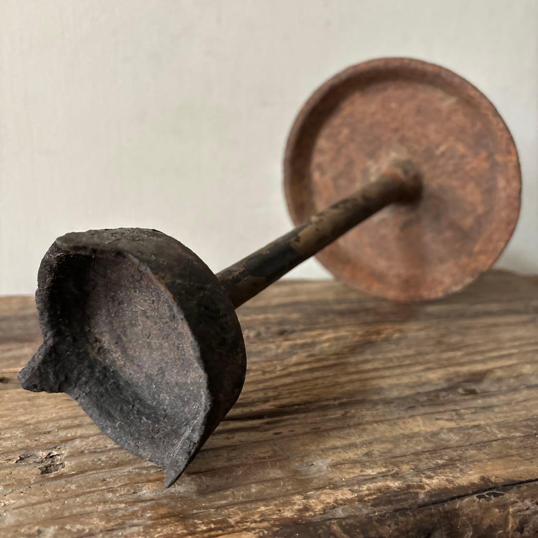 古い燭台　キャンドルスタンド.燈火器.李朝.古美術.古民具.韓国.古道具.骨董