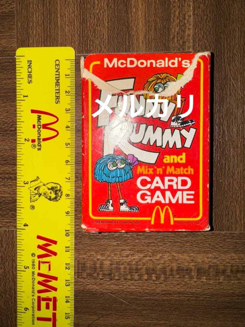 1980 アメリカ　マクドナルド　紙もの　カード ゲーム ディスプレイ　激レア