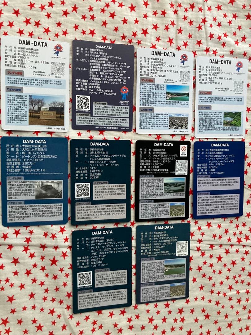 ダムカード　10種10枚