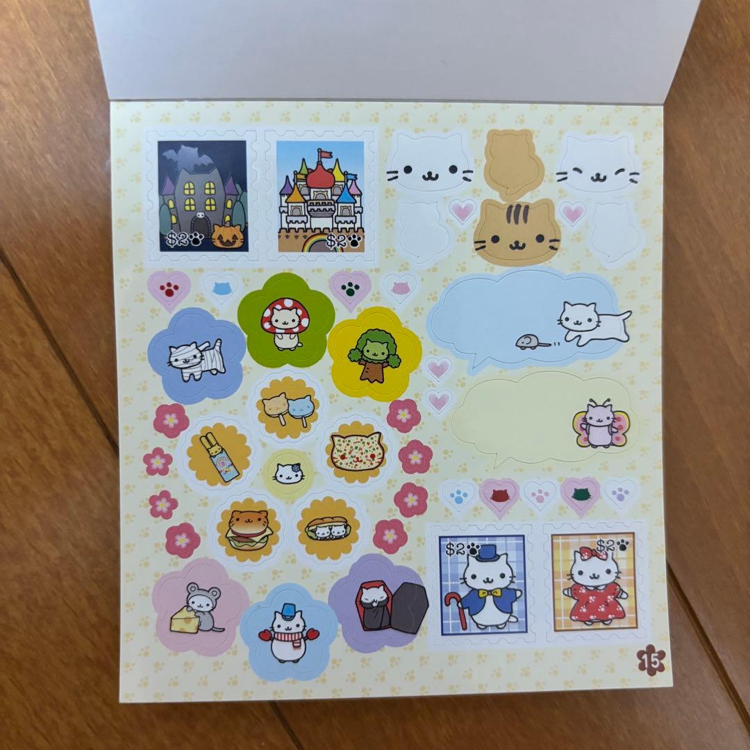 にゃんにゃんにゃんこ シールブック にゃんこランド 平成レトロ