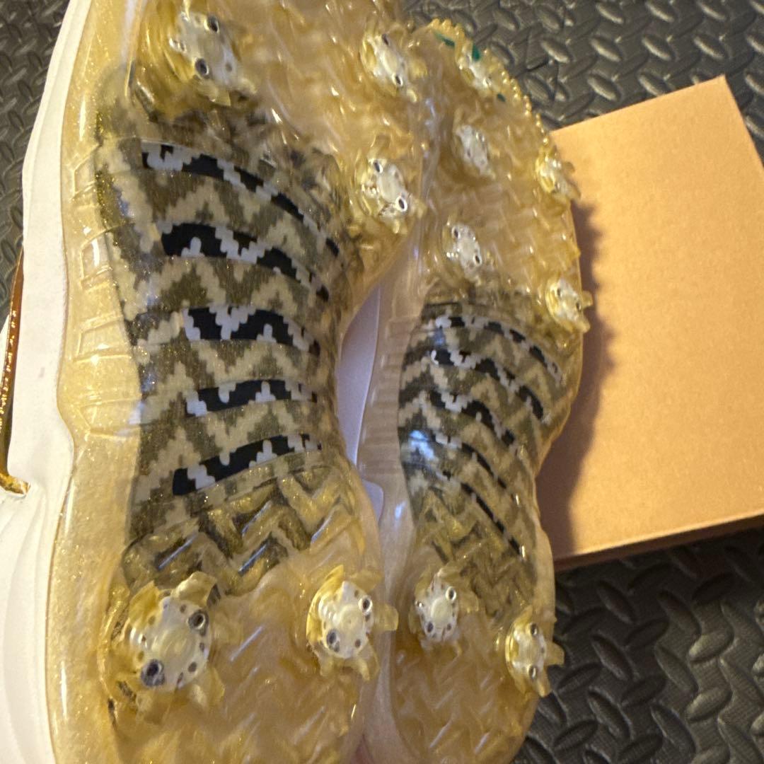 Air Jordan 12 ゴルフシューズ ホワイト/ゴールド　ケース付き