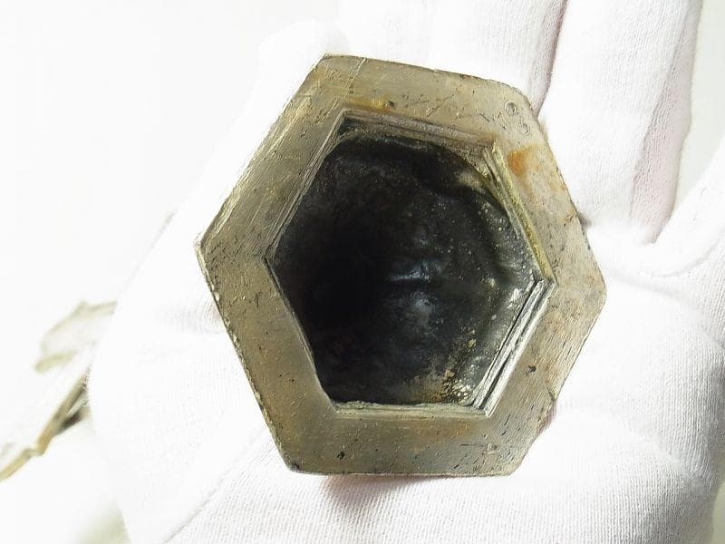 c1347 アメリカ アンティーク 自立クロス 艶消し USA 17.5cm