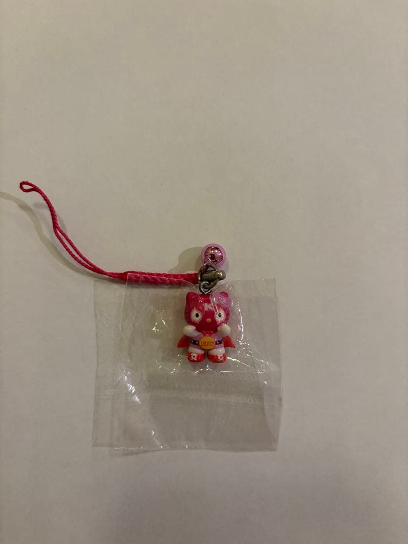 【激レア】覆面レスラー キティ 全日本 プロレス 根付け ストラップ