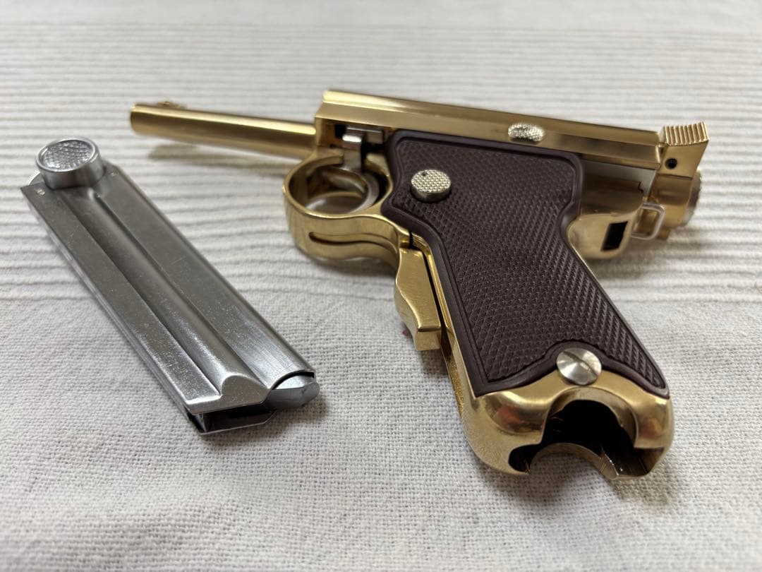 美中古 モデルガン マルシン 南部式小型自動拳銃 御賜 ベビーナンブ 動作確認済