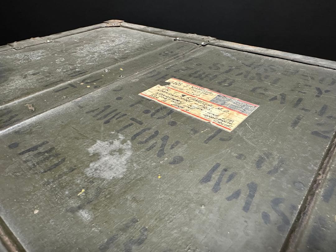 ビンテージ　米軍 US ARMY 希少 フットロッカ－ トランクBOX