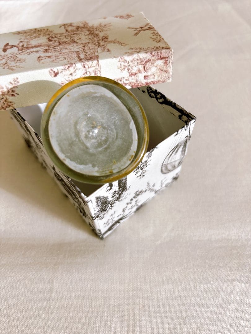 フランスアンティーク　NapoléonIII世時代吹きガラス製パフュームボトル