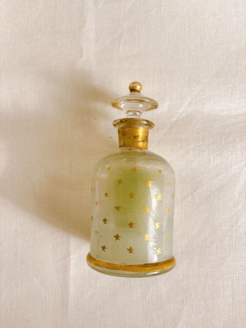 フランスアンティーク　NapoléonIII世時代吹きガラス製パフュームボトル