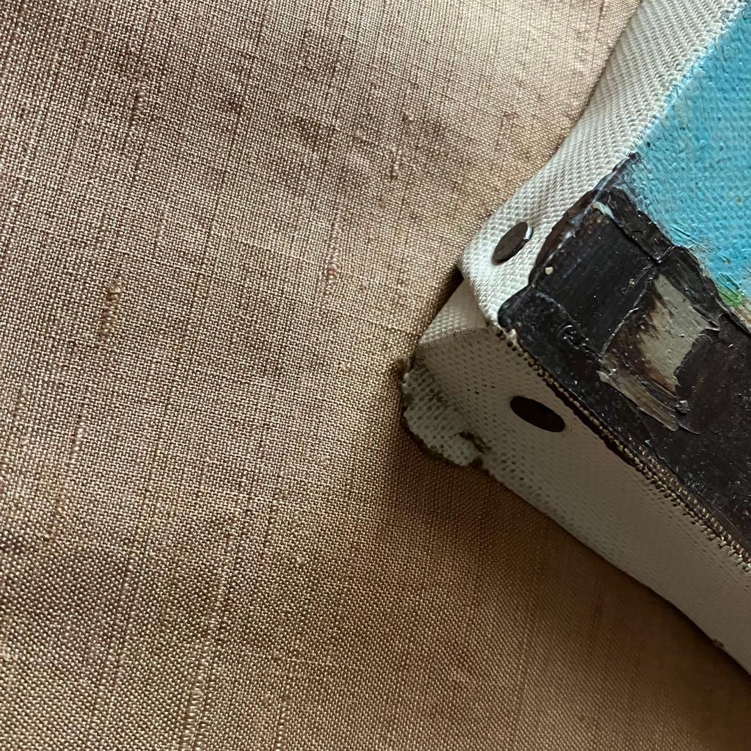 西岡清史　御堂筋にて　大阪　油彩　油絵　額なし