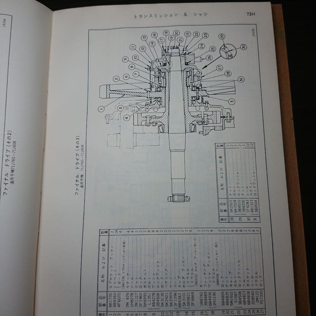 極レア！ キャタピラー 部品カタログ 955 トラック タイプ ローダ