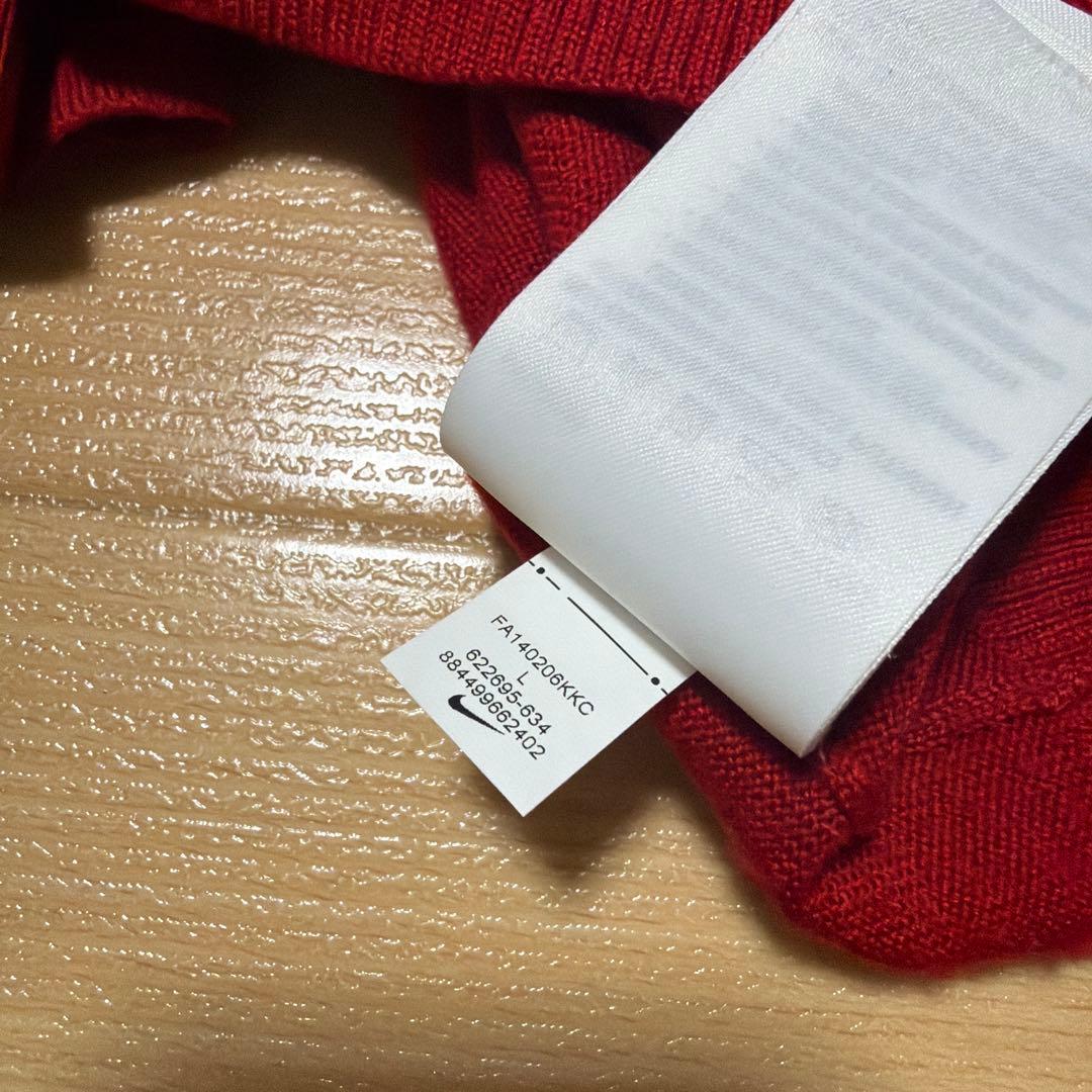 NIKE GOLF タイガーウッズコレクション ニット ウール混 タイガーレッド