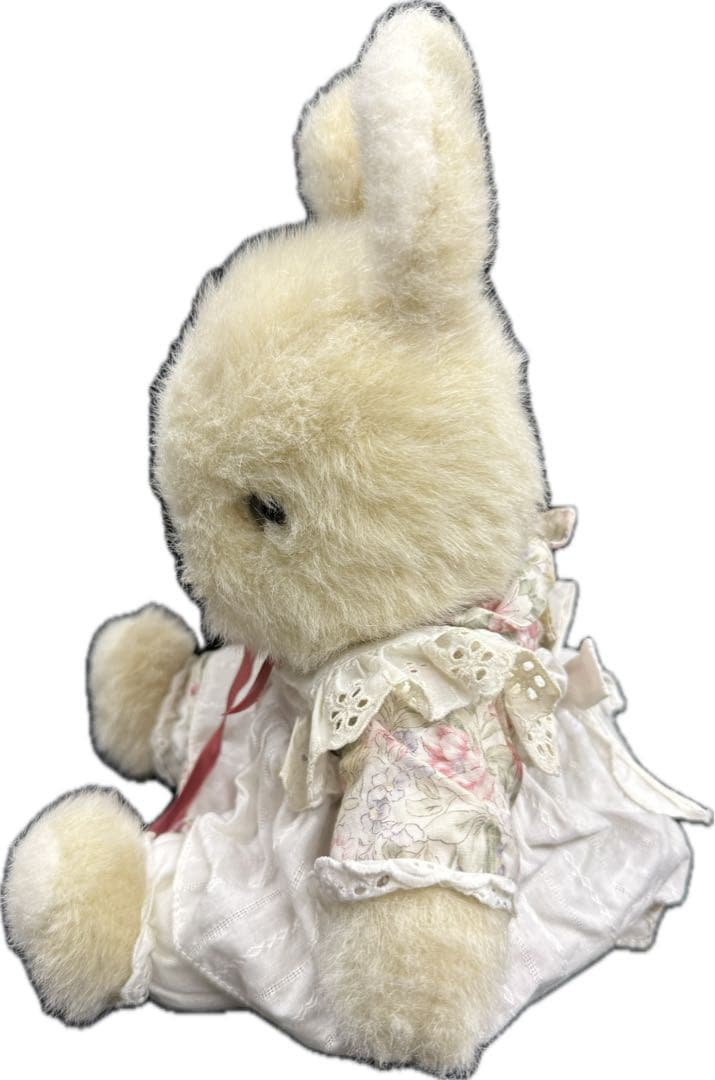 ②【当時物】ファースト社製　ドレス うさぎ　ぬいぐるみ