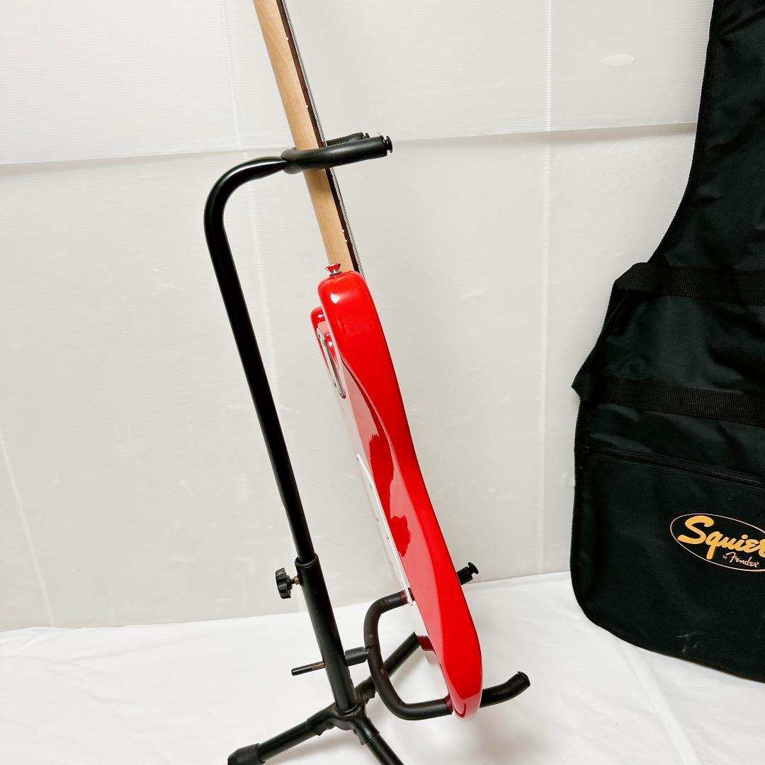 美品 Squier スクワイヤー ストラトキャスター 赤 ヴァーミリオンレッド