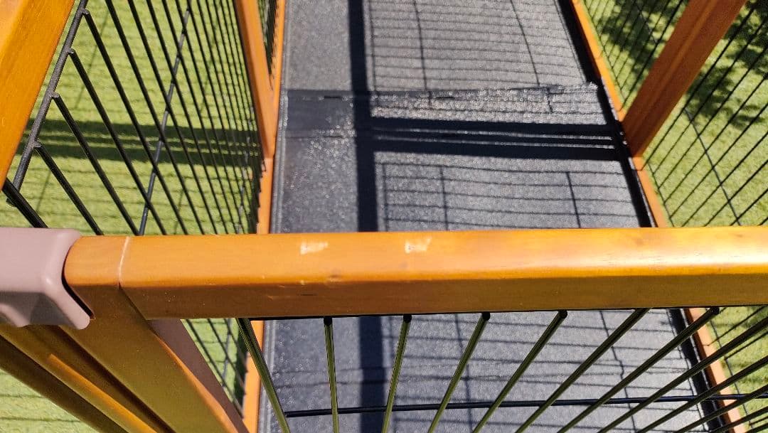 リッチェル 木製3WAYサークル 6面 高さ90cm、天井柵・床トレー付