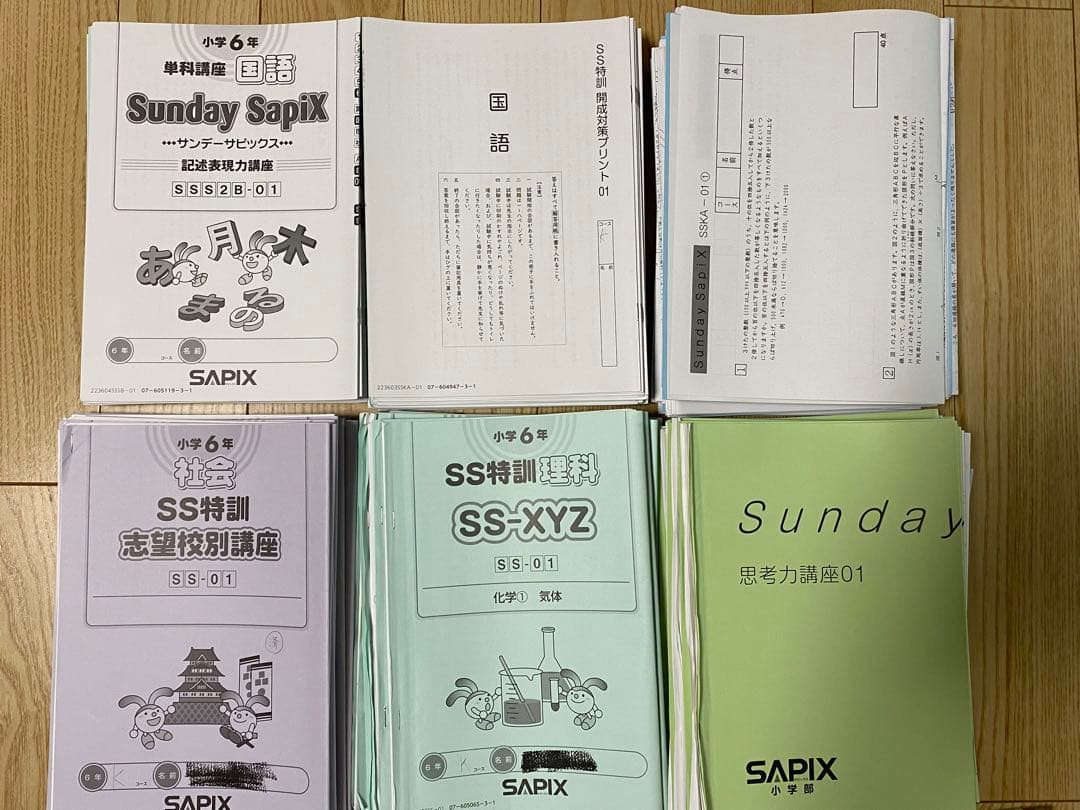 2024年度受験 サピックス 6年 SS開成テキスト