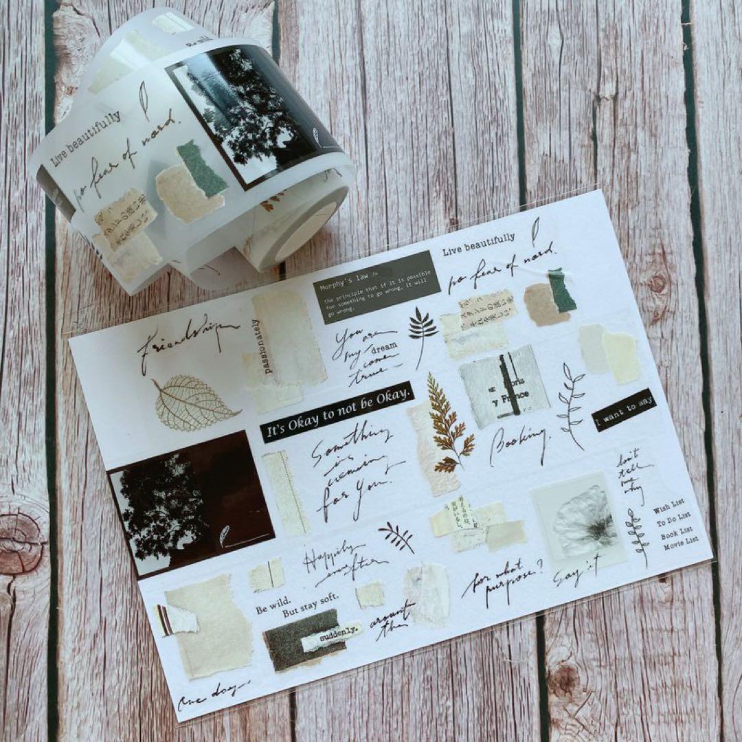 什物《collage10》海外マスキングテープ　マステ 【2080】