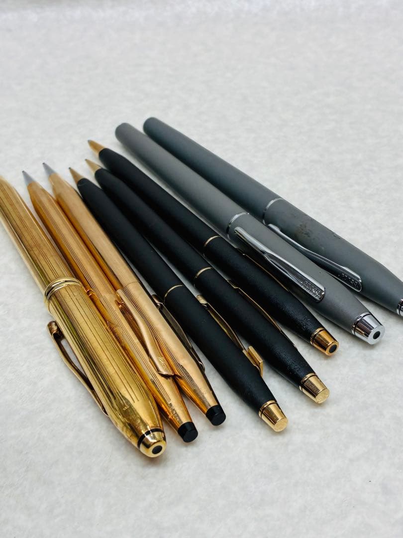 ビンテージ CROSS クロス 万年筆 金張り シャーペン ボールペン 9本