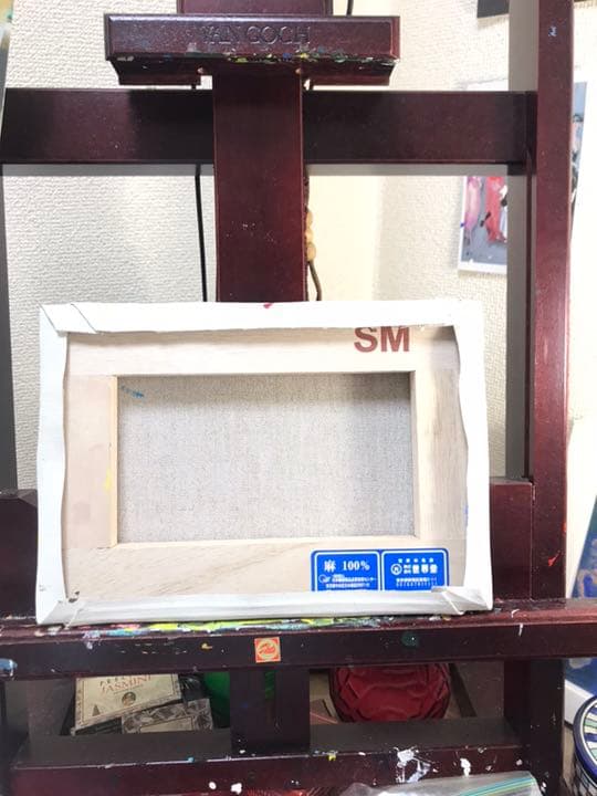 アクリル画 犬 ヨークシャテリア 絵画