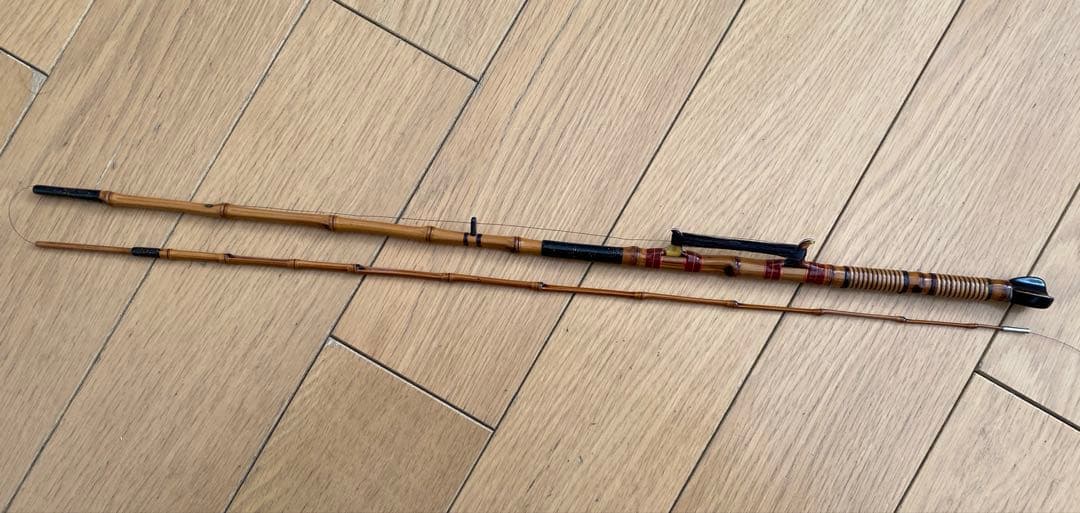 江戸和竿　実釣未使用・完品　ハゼ用水雷竿　東作一門　寿代作　2継　93ｃｍ