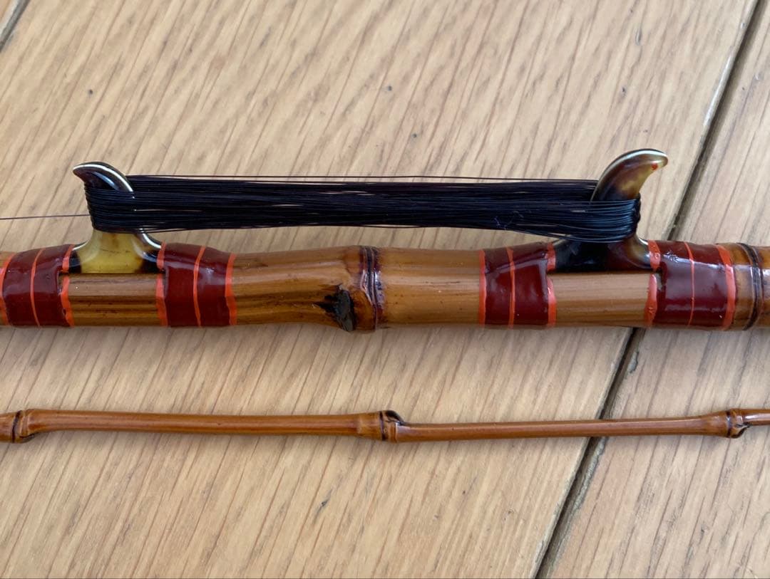 江戸和竿　実釣未使用・完品　ハゼ用水雷竿　東作一門　寿代作　2継　93ｃｍ