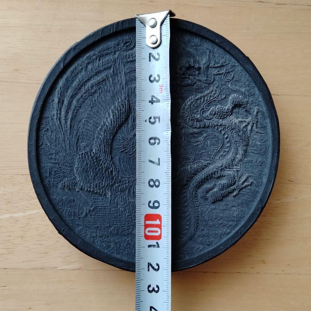 旧家蔵書道古墨古硯精品保存状態良好中国大型古墨【龍鳳呈祥】天啓元年程君房監製古墨