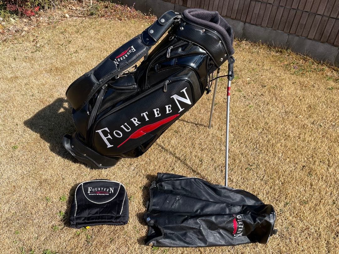 フォーティーン　スタンド　キャディバック　ブラック　アイアンカバー付
