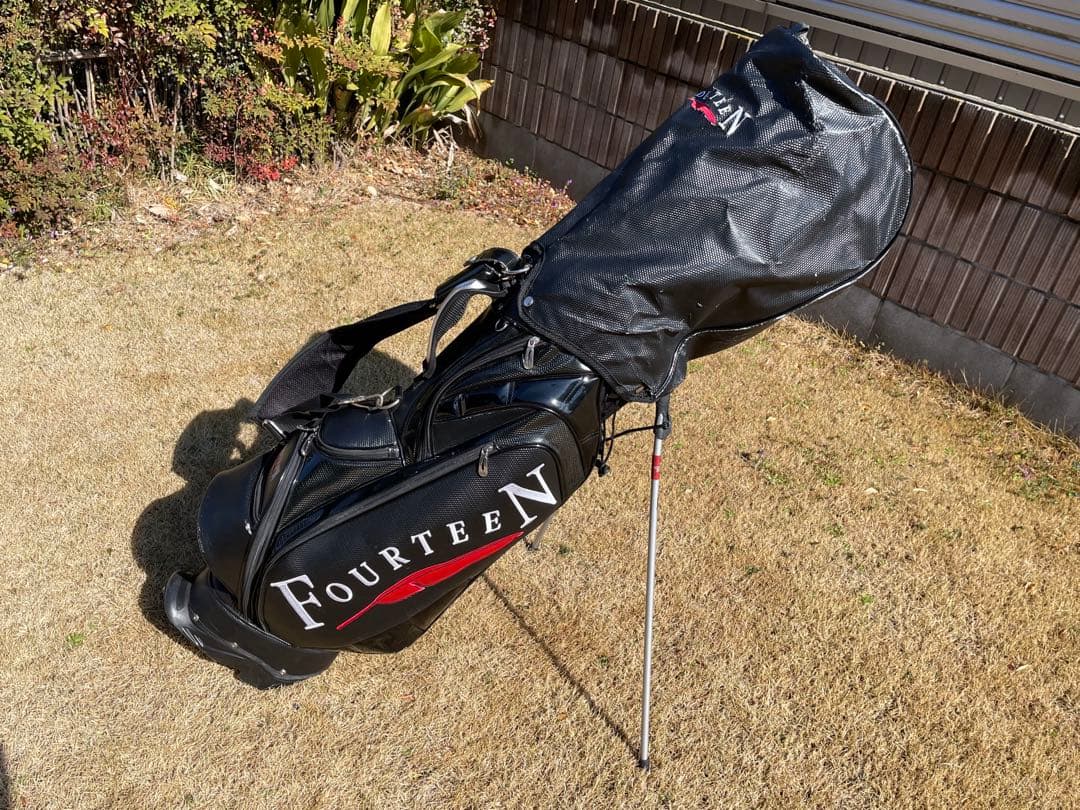 フォーティーン　スタンド　キャディバック　ブラック　アイアンカバー付