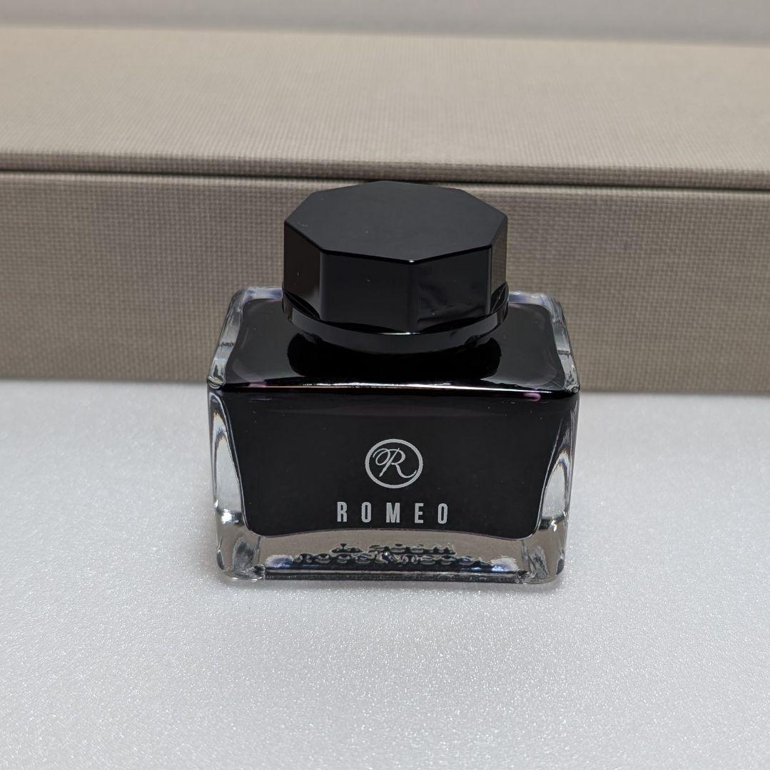 mu-様 伊東屋 ROMEO No.3 万年筆 深紫 Mニブ インクセット