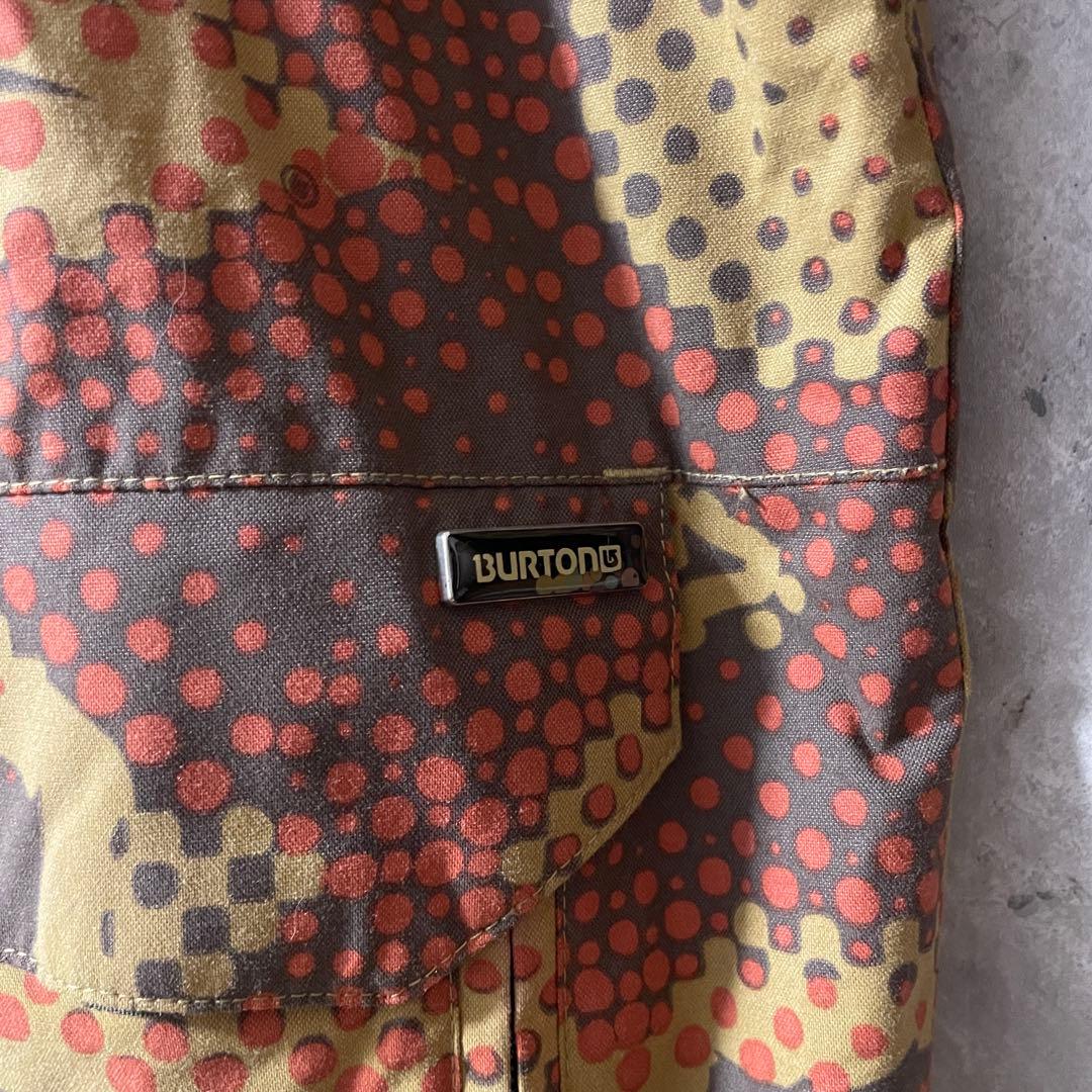Burtonバートンスキーウェアスノーボードジャケットパーカー茶色ブラウンカモ柄