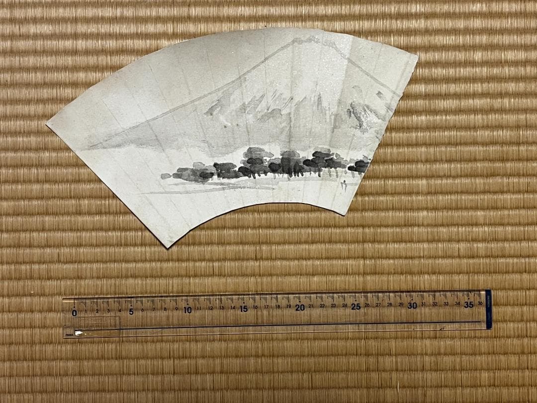 古い手描き扇面　11枚セット