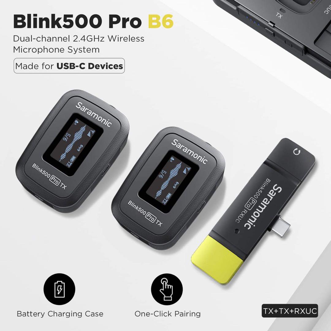 Saramonic Blink 500 PRO シリーズ B6 ワイヤレスマイク