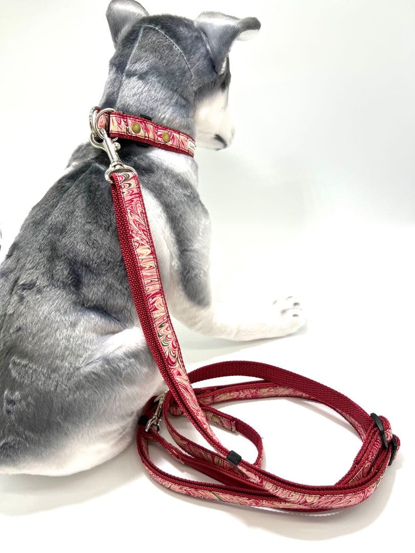 犬　首輪とショルダーリードのセット ハンドメイド