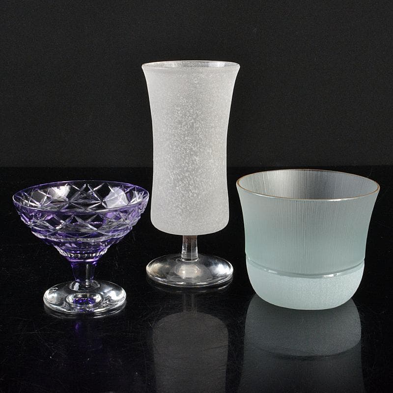 ガラス工芸　グラス　タンブラー　置物など　5点まとめて　V　R6830