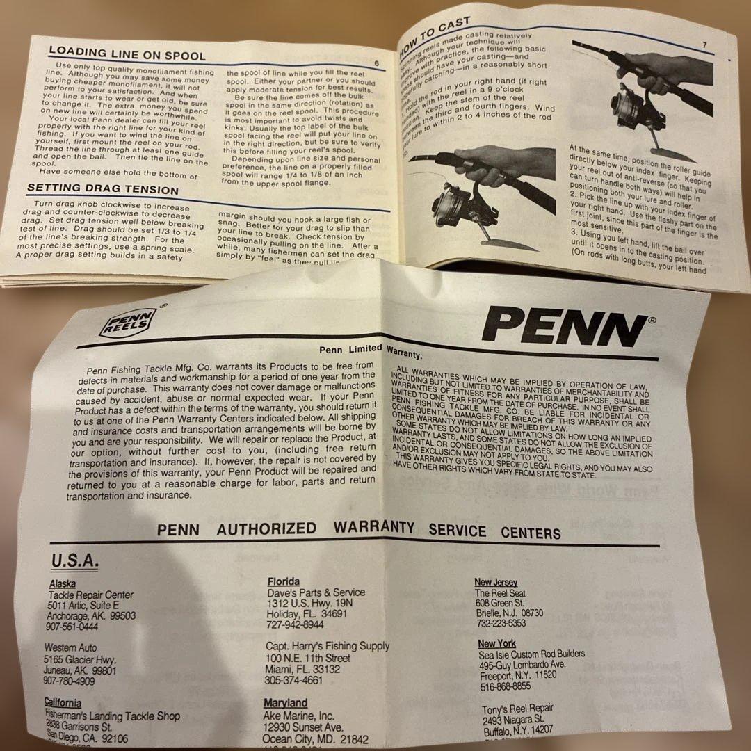 PENN 6500SS スピニングリール　替スプール付き