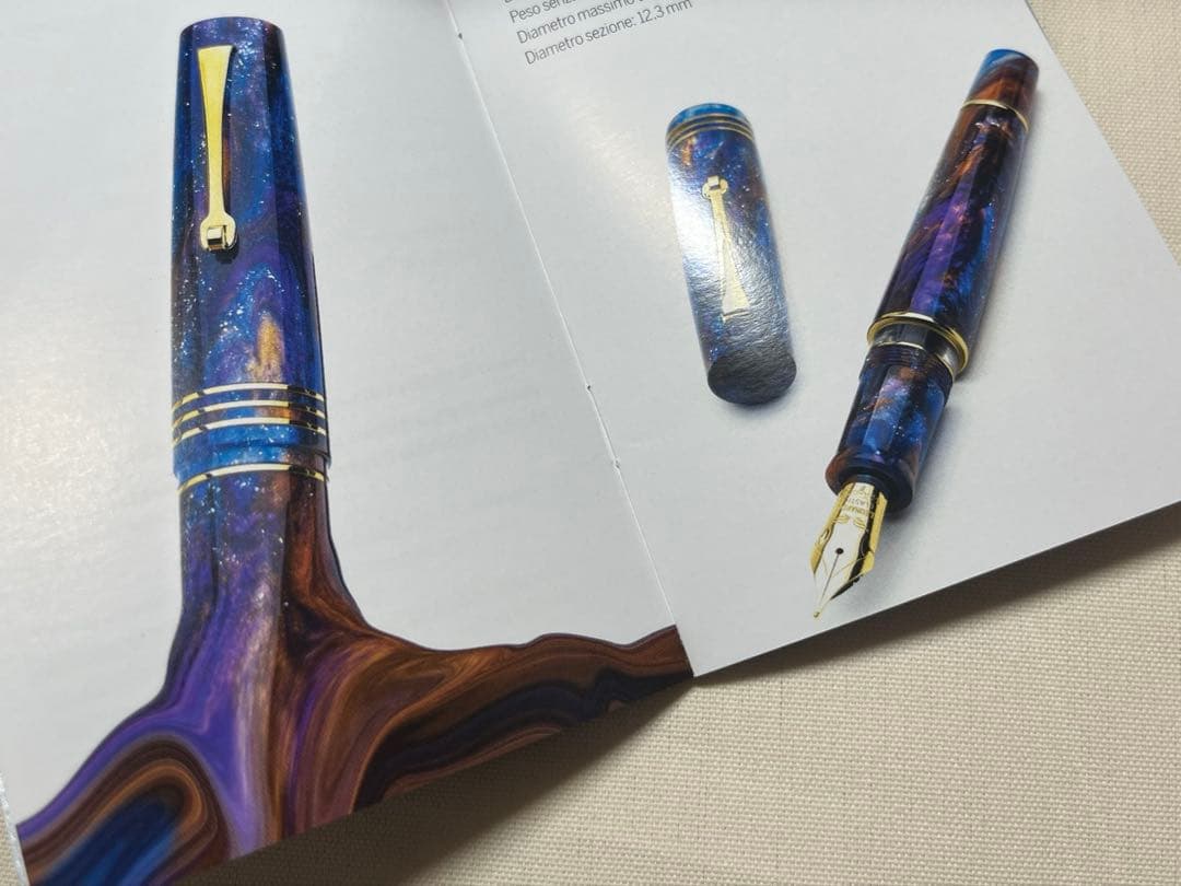 試筆のみ　レオナルド万年筆　モーメント ゼロ グランデ 14金ニブ