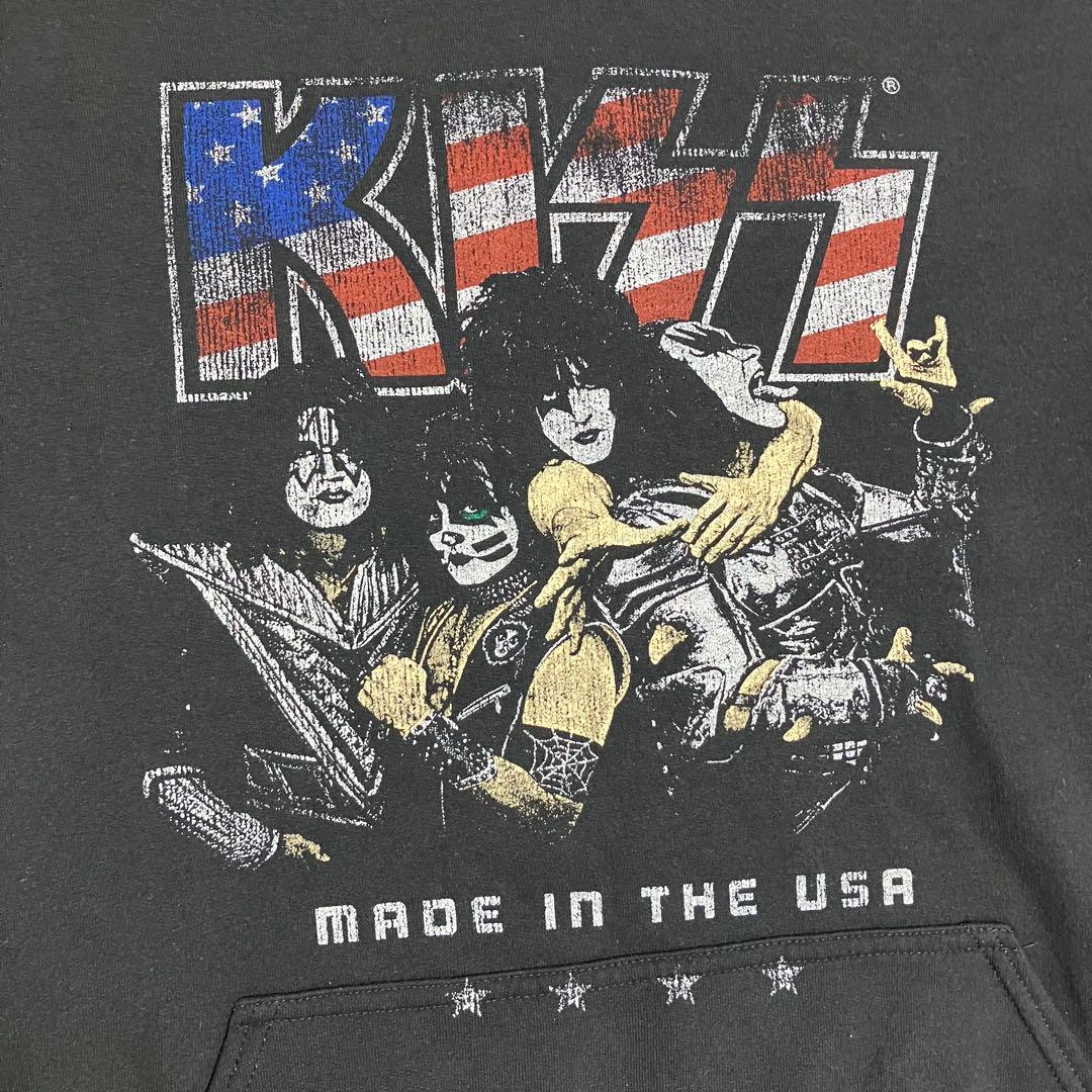 KISS イギリス製「モンスター～地獄の獣神」公式 フーディー 黒XL