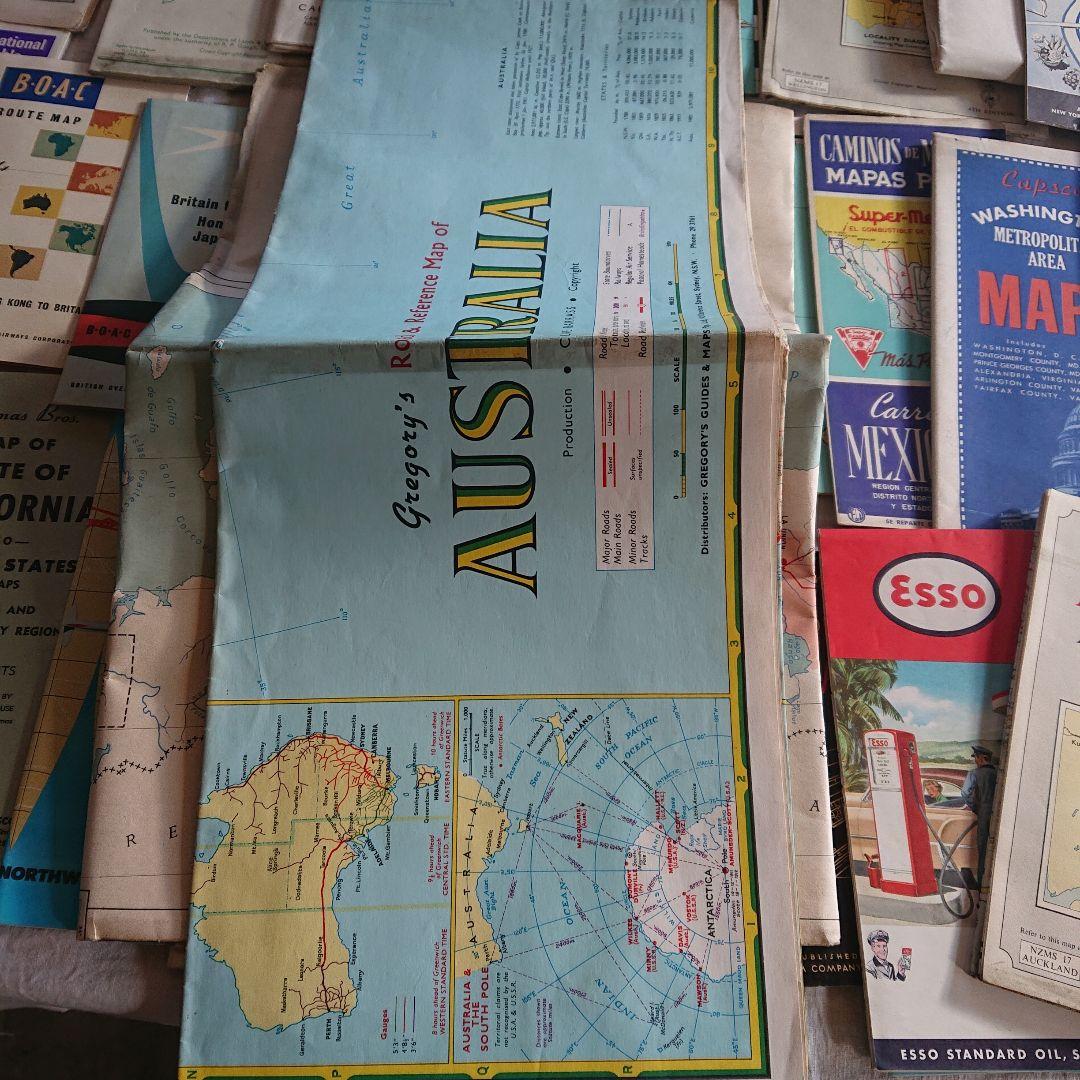 1950年頃 海外　外国 いろいろ ヴィンテージ旅行ガイド 地図 コレクション