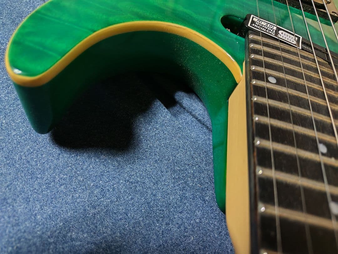 ギター ESP edwars e-mv-125fr Turquoise green