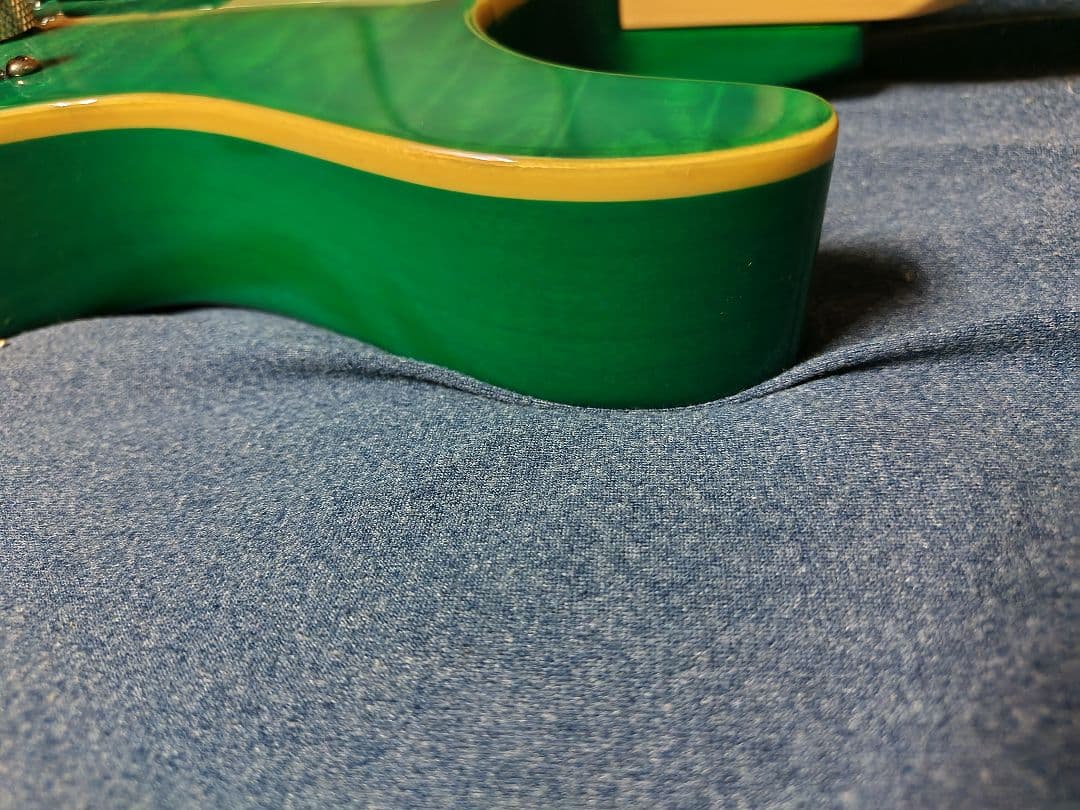 ギター ESP edwars e-mv-125fr Turquoise green