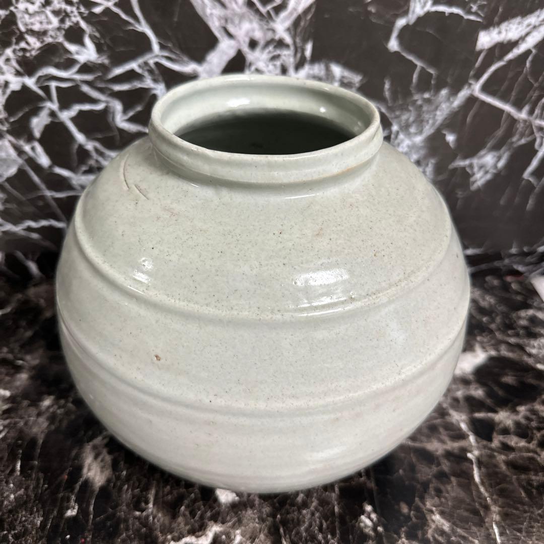 李朝、白磁、壺。