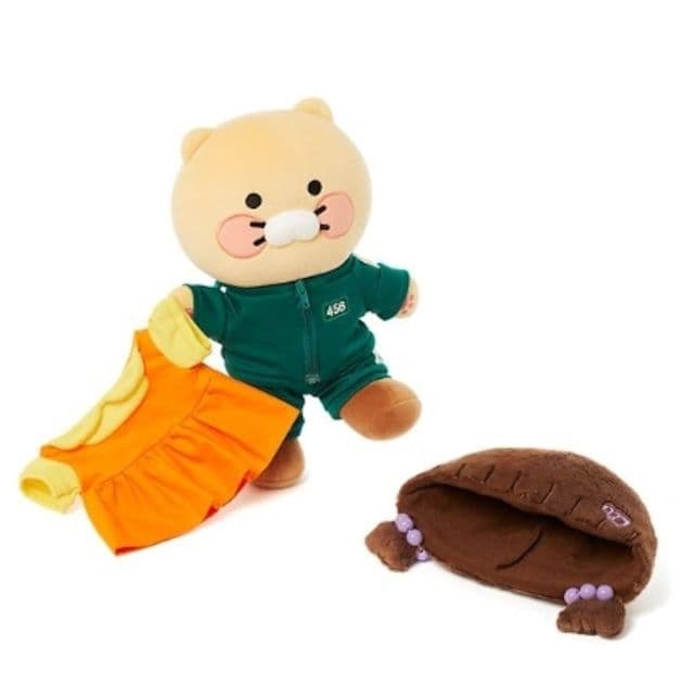 レア　新品ヨンヒXチュンシク着せ替えビッグぬいぐるみ　イカゲーム