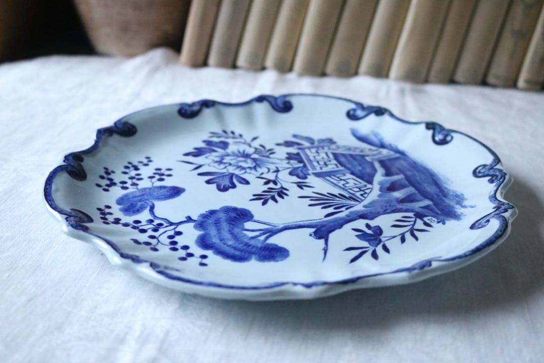 フランス　アンティーク　creil montereau ペールブルー　オランダ