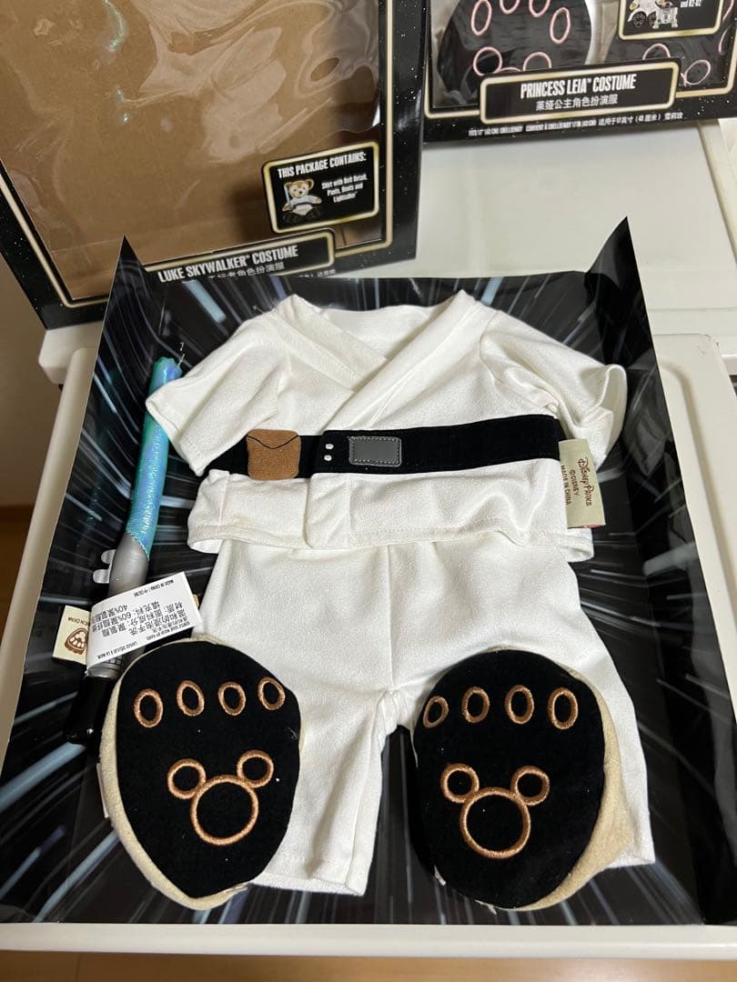 ダッフィー、シェリーメイコスチュームスターウォーズルークスカイウォーカー、レイア