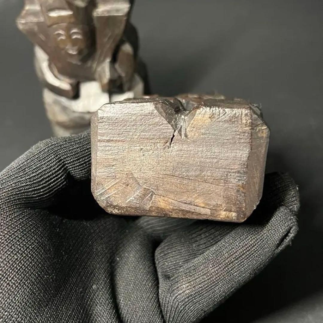 時代物 木彫 恵比寿大黒 一対｜縁起物 商売繁盛 福神 置物◎古道具庵々