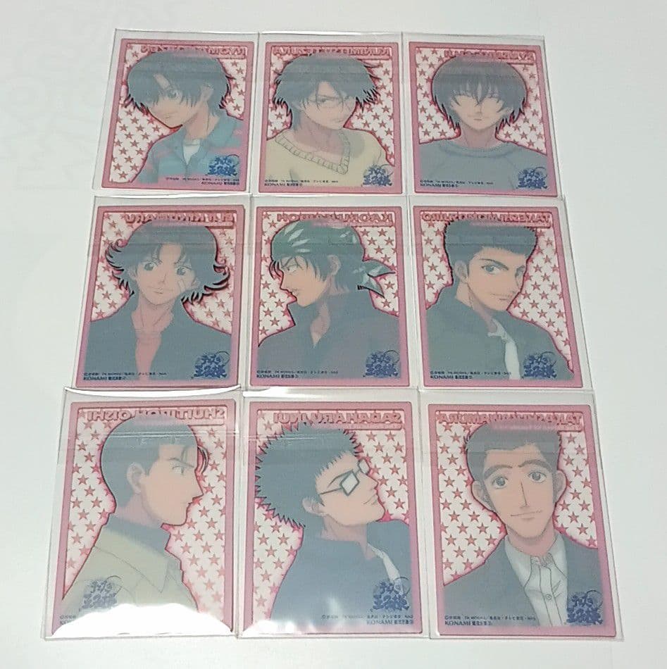 ⑫テニスの王子様　シャイニングクリアカード　青学　ピンク枠　コンプ　9枚セット