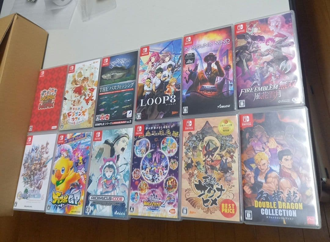 Switch　ソフト新品未開封12本、中古62本　合計74本セットまとめ売り