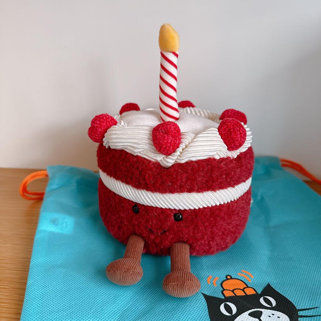  ジェリーキャット チェリー ケーキ ぬいぐるみ　デザート