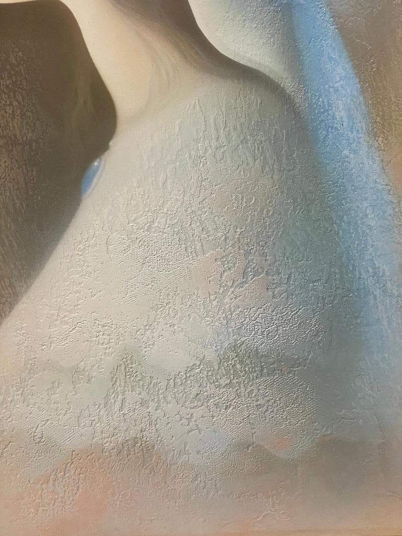 「真作」中原脩「帽子の女」人物画　油彩画　額装　サイン有り　F8号