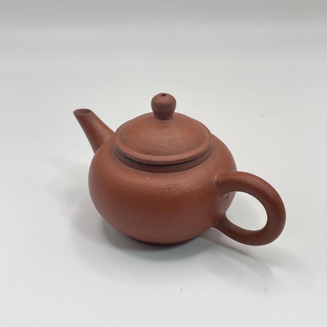 【未使用】煎茶道具 中國宜興 中国宜興 朱泥急須 茶釜 茶道具 唐物 ミニチュア